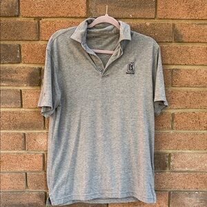Oxford Heather Gray Men's Polo Shirt Size Small